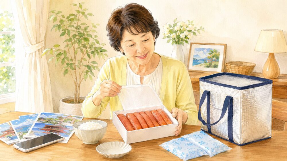 明太子持ち帰り