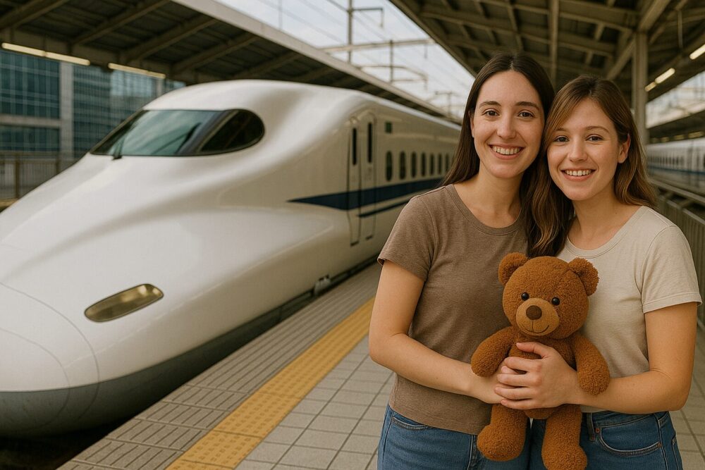 新幹線とぬいぐるみ