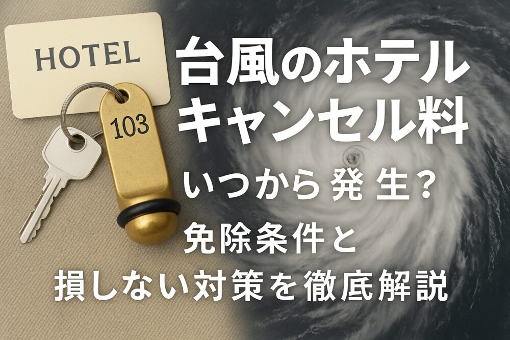 台風のホテルキャンセル料
