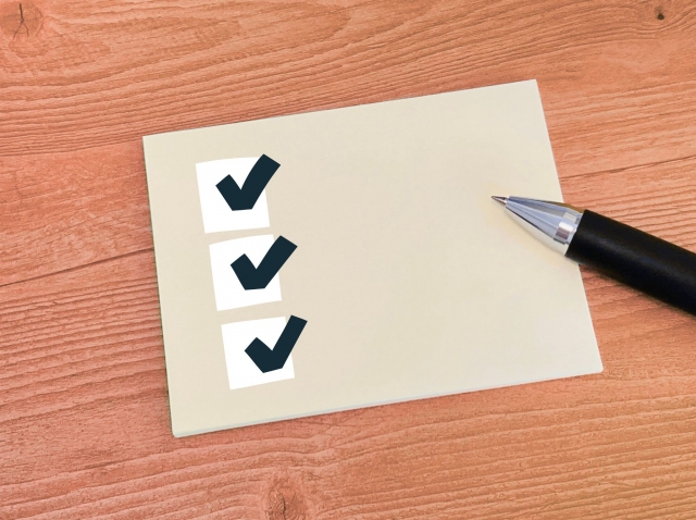 損しないようにチェック