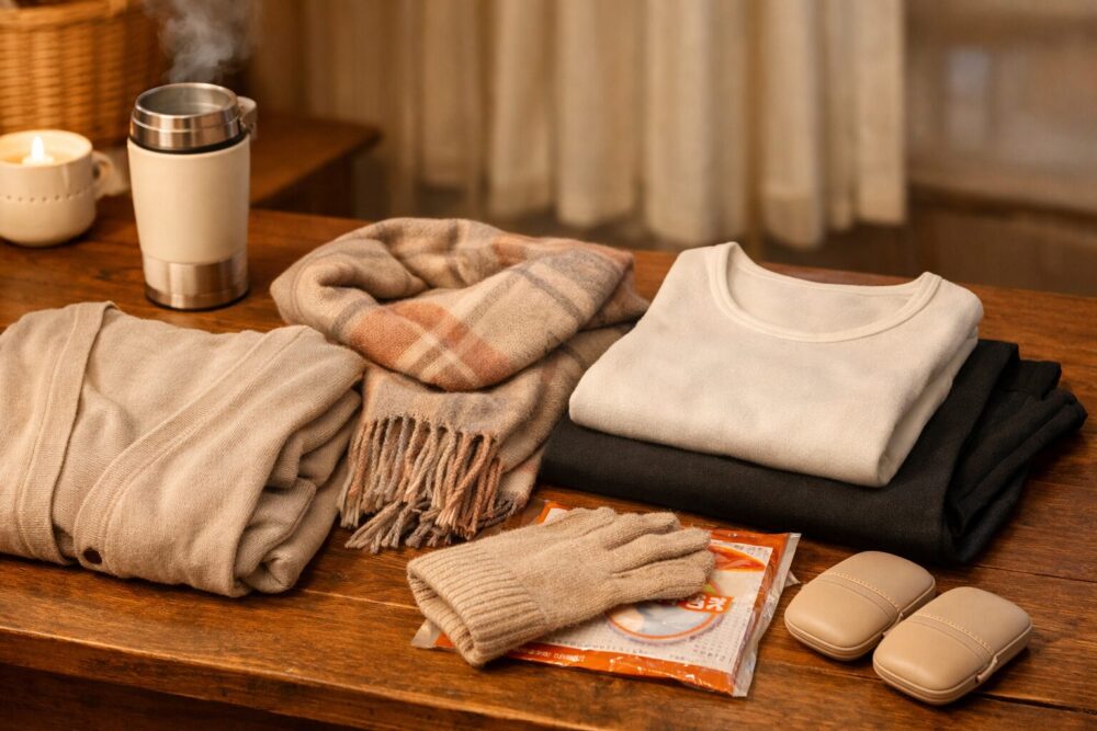 雨の日の旅行準備