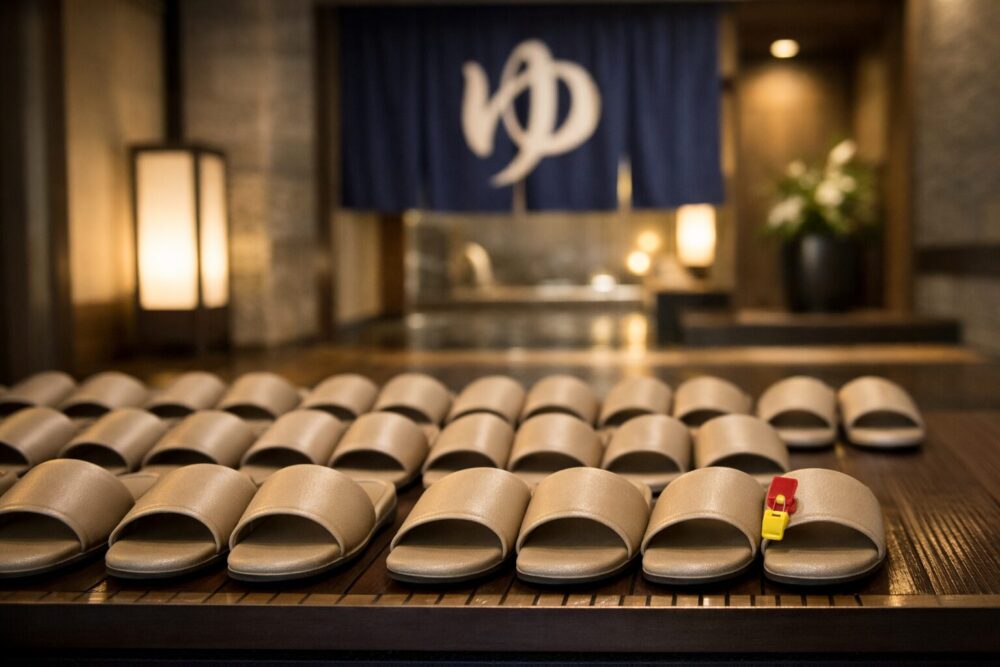 大浴場のスリッパ