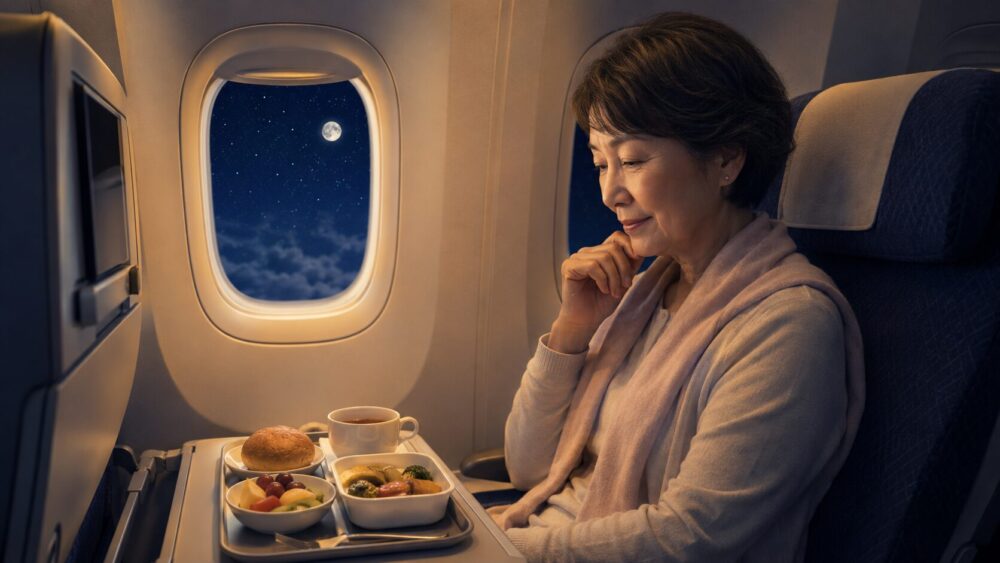 深夜便の機内食