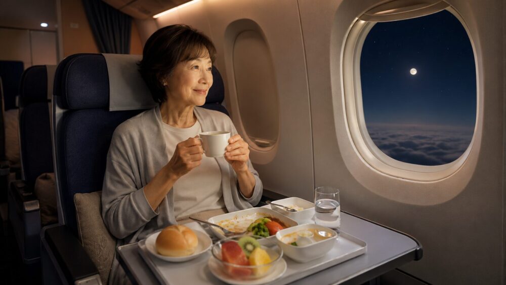 深夜便の機内食