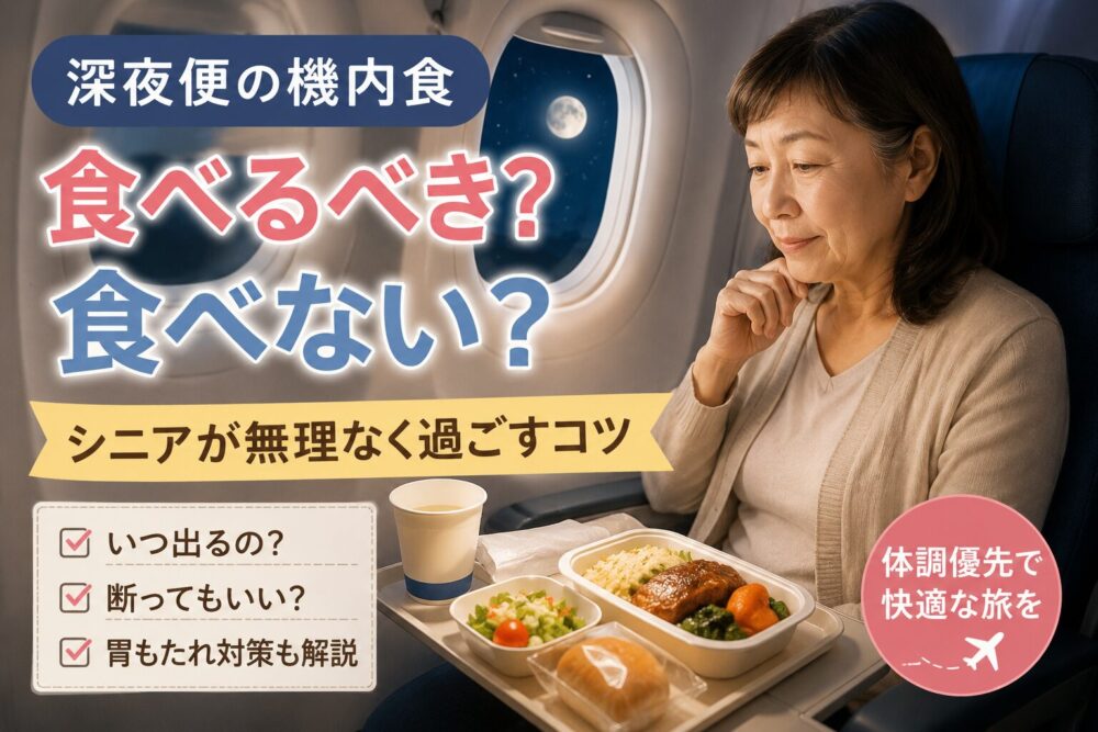 深夜便の機内食