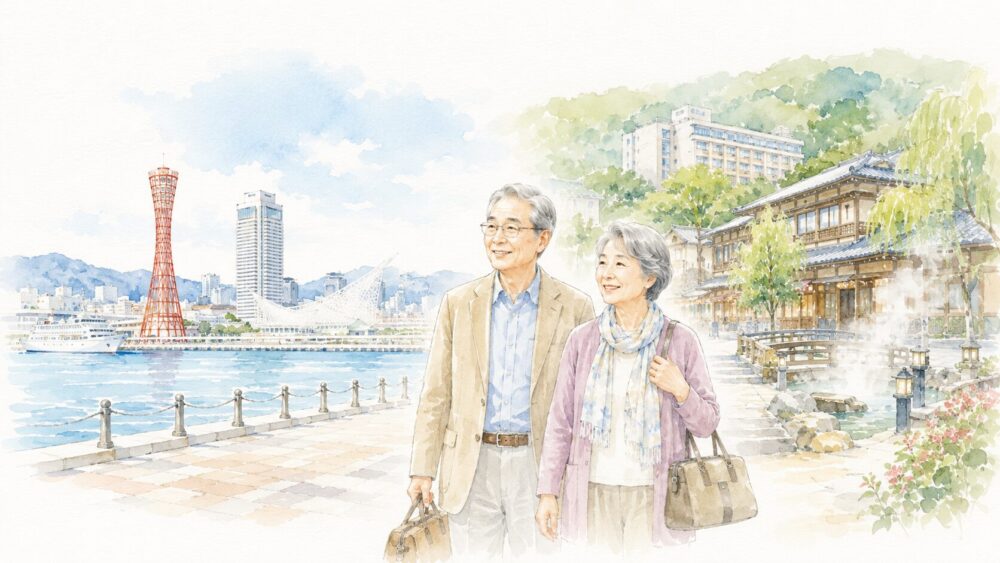 茨城空港から神戸旅行