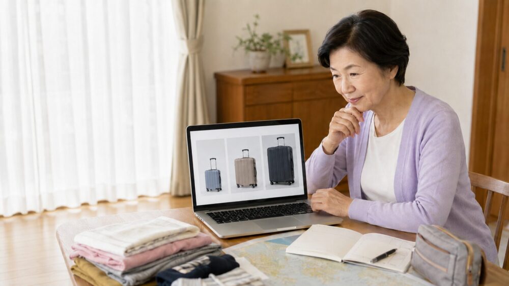 スーツケースの容量は、どれが良い?