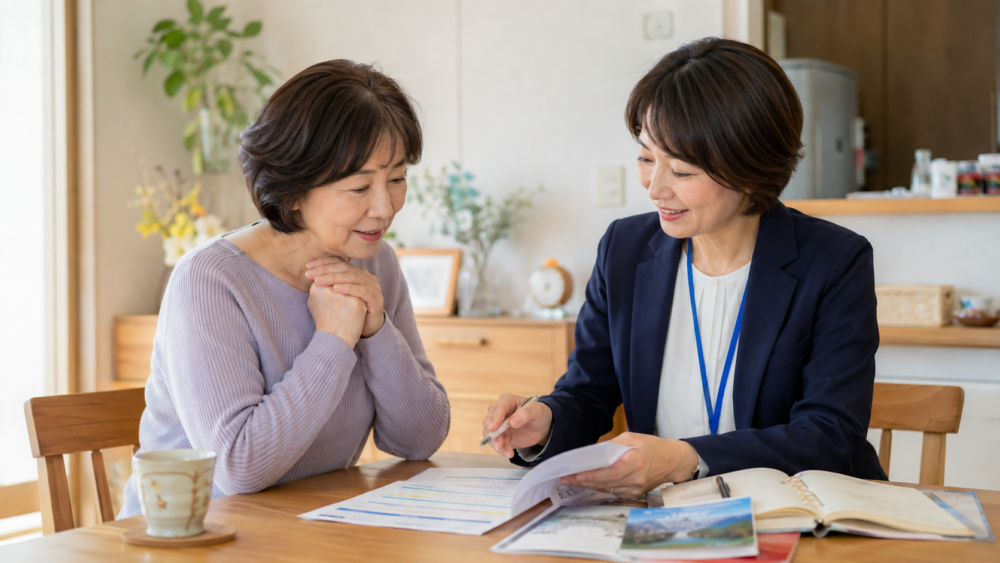 ケアマネに早めに相談する。